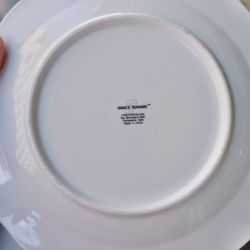 Tálíř bílomodrý 20 cm