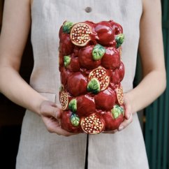 Keramická váza granátové jablko 22 cm