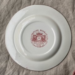 Snídaňový talíř 19,5 cm Staffordshire England - River Scene