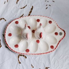 Sada tác na vajíčka se solničkou a pepřenkou 25cm x 17cm