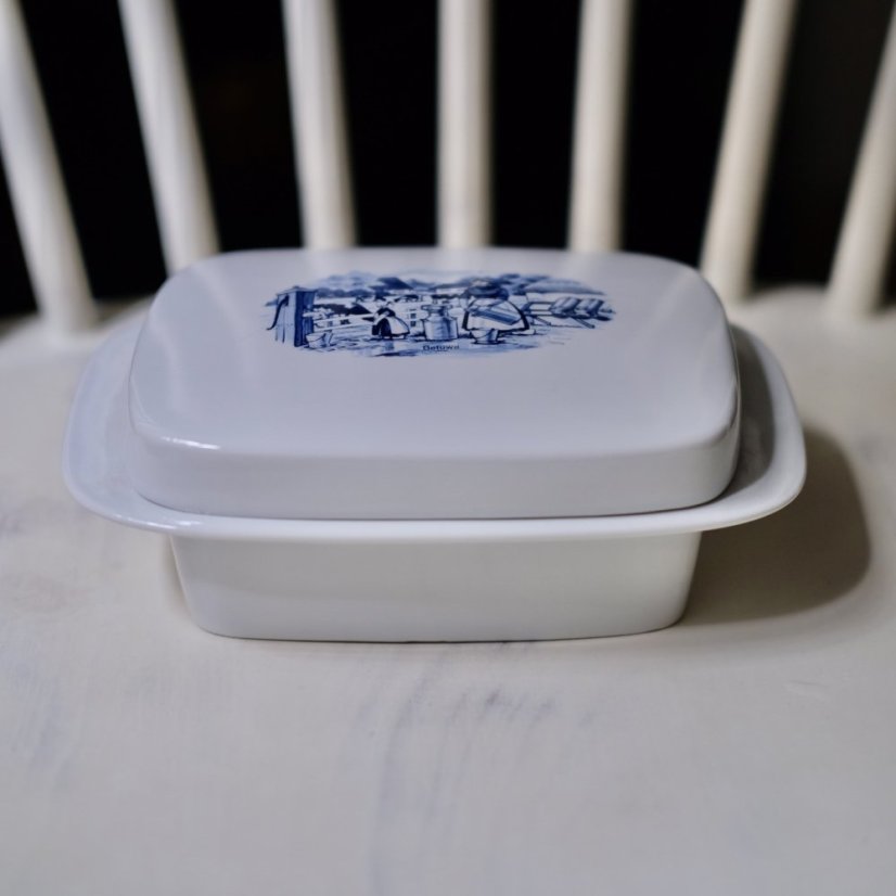 Porcelánová doza na maslo Holland