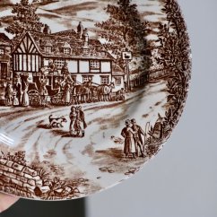 Hnědý talíř J.Broadhurst & Sons 21cm