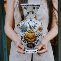 Vintage keramická váza Delft 29 x 11 cm
