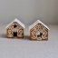 Dekorační domečky svícny na čajovou svíčku 7x7 cm