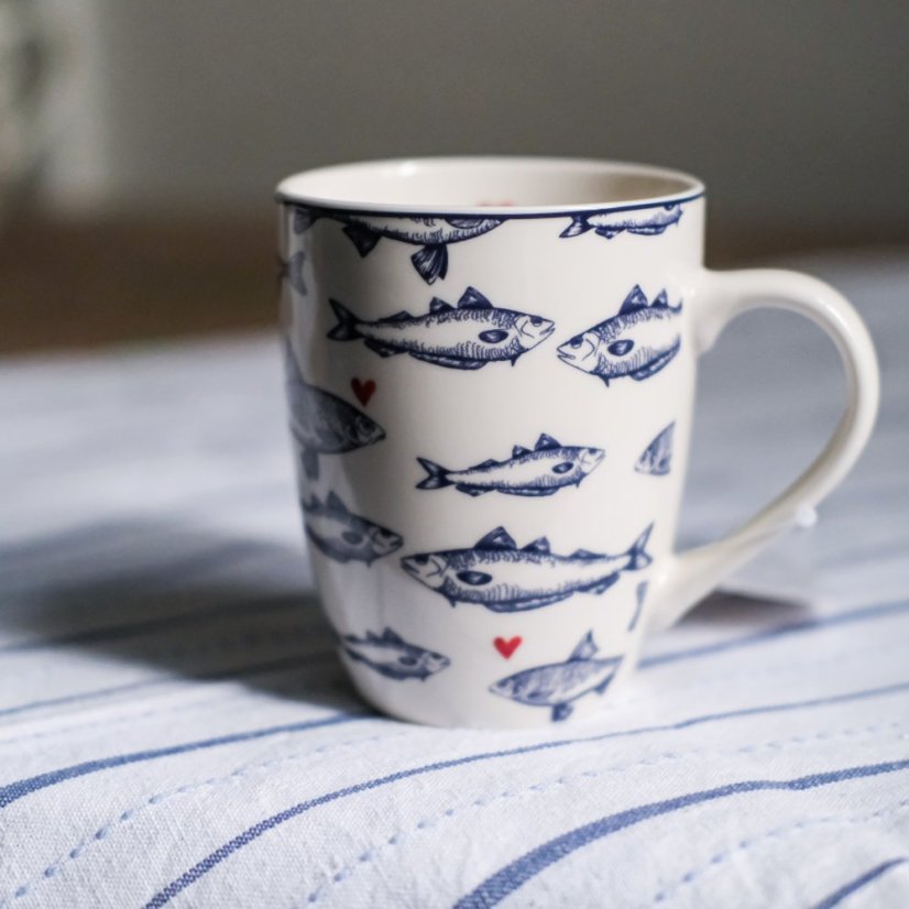 Porcelánový hrnek rybičky 350 ml - Clayre&Eef