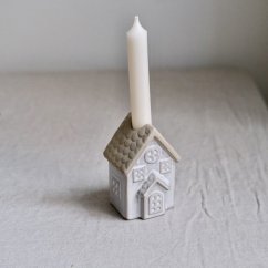 Keramický svícen domeček