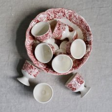 Kalíšek na vejce Palissy Pottery England