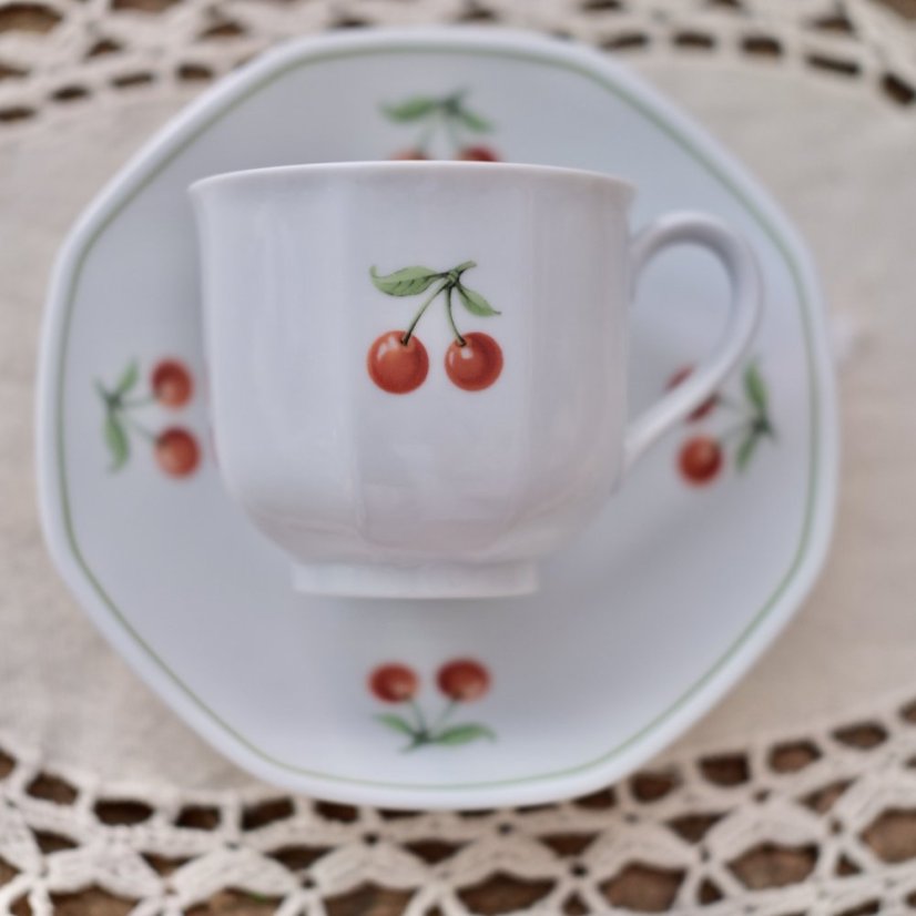 Porcelánový šálek s podšálkem 200 ml Villeroy & Boch Heinrich Cherry