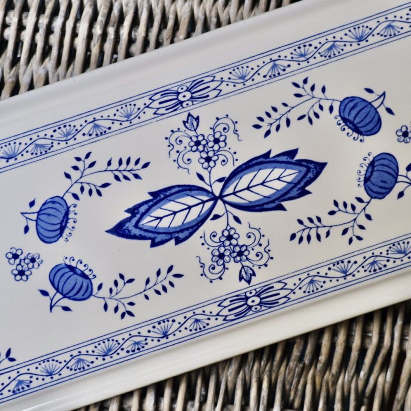 Tác na štrůdl/zákusky 37,5 x 15,5 cm modrý
