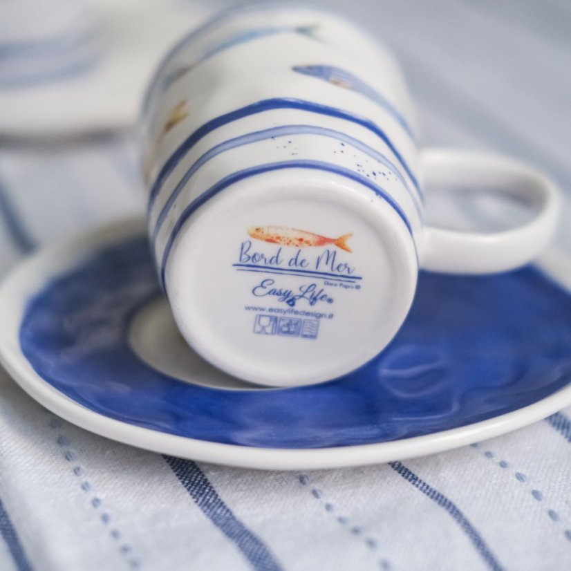 Easy Life šálek s podšálkem 120ml Bord de Mer