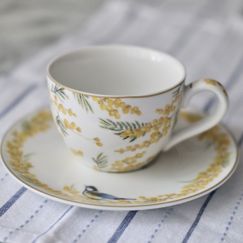 Porcelánový šálek s podšálkem 240 ml - Easy Life