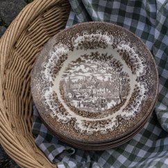 Hluboký tálíř 22 cm Staffordshire England