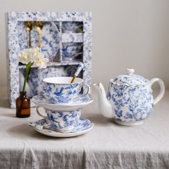 Porcelánová modro bílá sada v dárkovém baleni