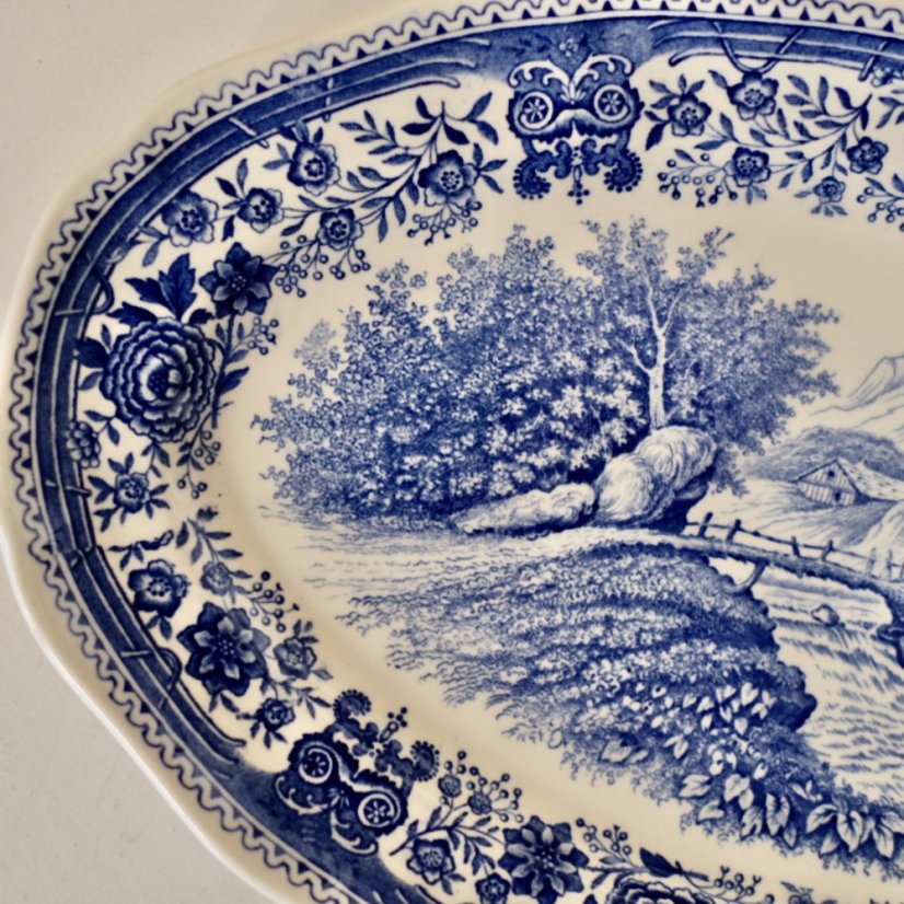 Servírovací tác 25,5 x 16,5 cm Villeroy & Boch Burgenland modrý
