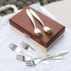 Sada dezertních vidliček 6ks (postříbřené)