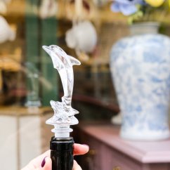 Skleněný kórek na láhev 18 cm