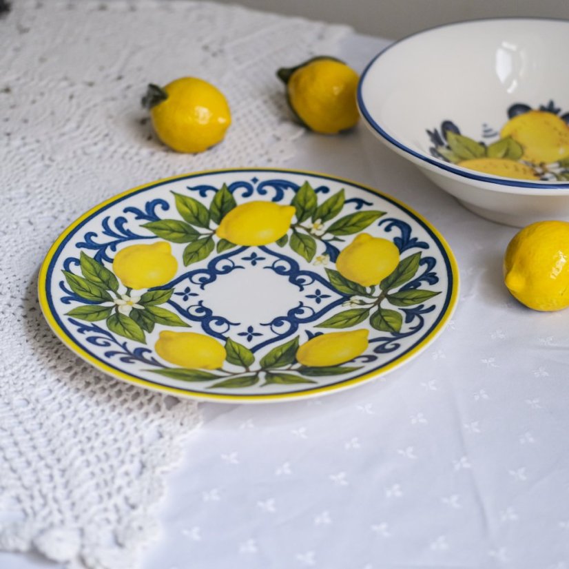 Porcelánový talíř citrony 27 cm
