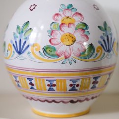Malovaná váza keramika 23 cm