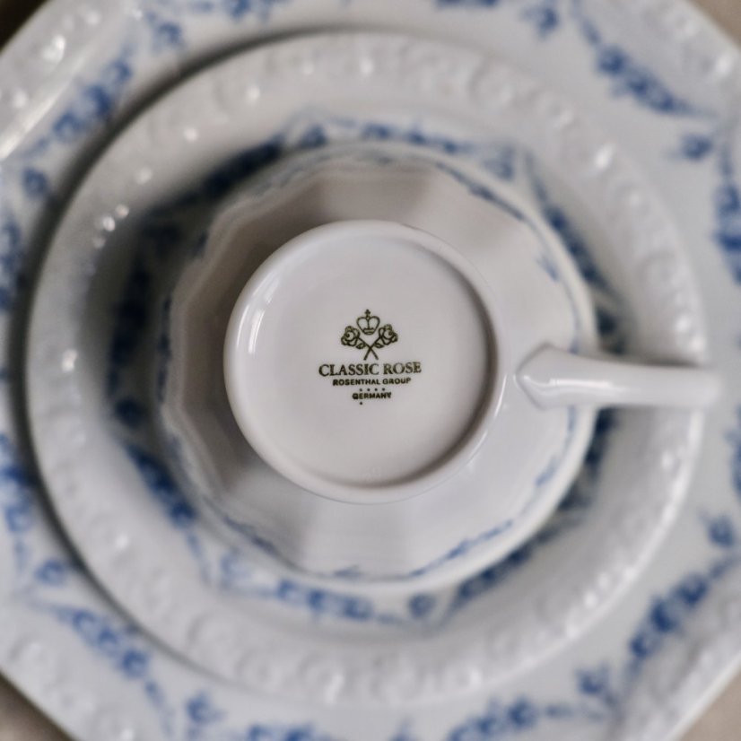 Porcelánový šálek s podšálkem Classic Rose Rosenthal 200 ml