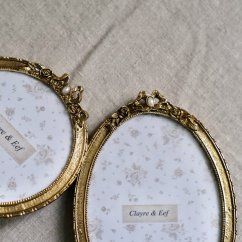 Zlaté rámečky kulatý/oválný