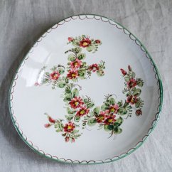 Závěsný talíř s kytičky Ulmer Keramik Německo 27cm