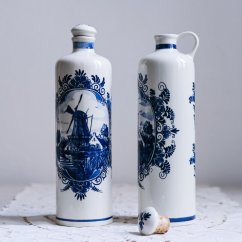 Vintage láhev s korkovou zátkou Delft