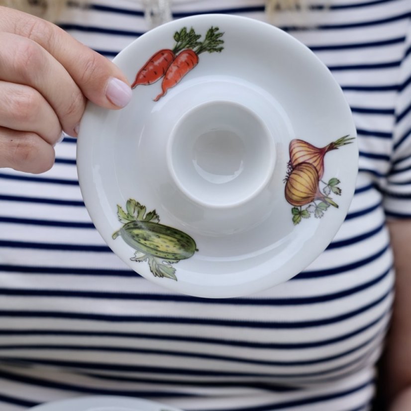 Sada porcelánových kalíšku na vejce 6x