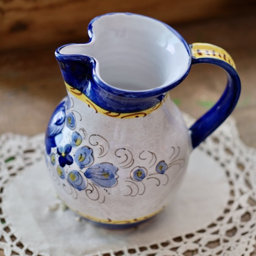 Malovaný keramický džbán 19 cm