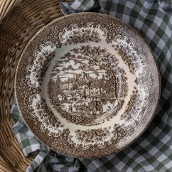 Hluboký tálíř 22 cm Staffordshire England