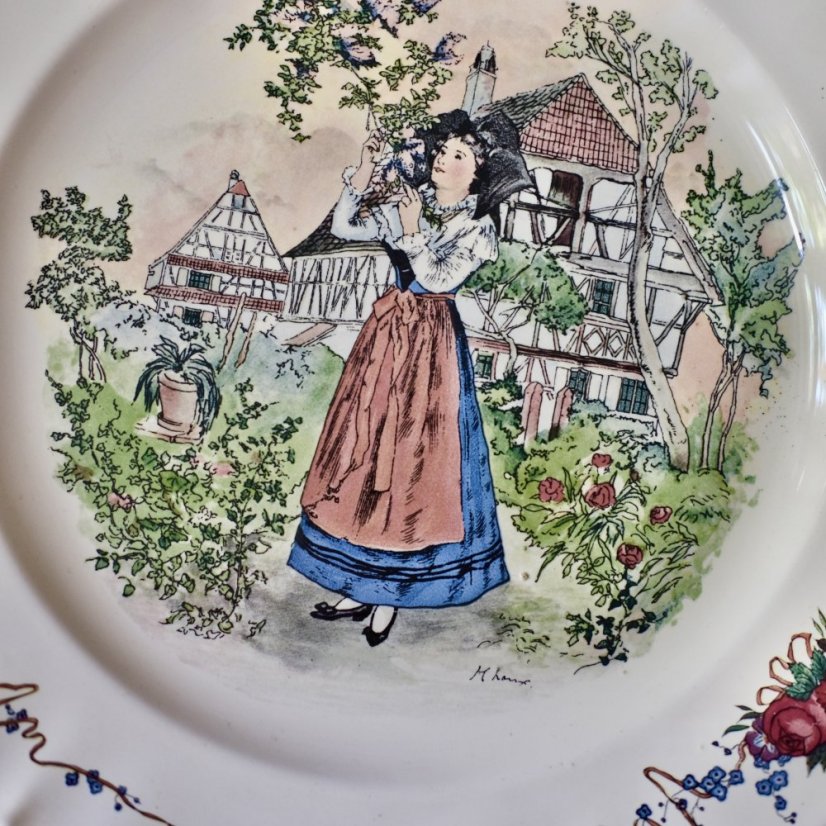 Velký talíř 35cm Sarreguemines Obernai France