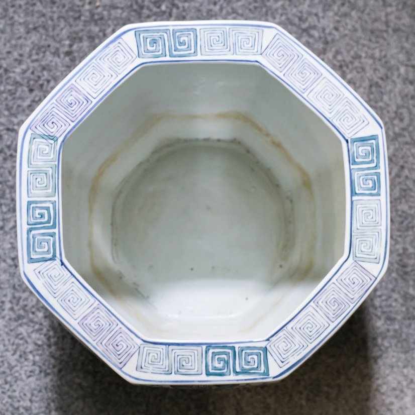 Velký keramický květináč 35x21 cm - Old China