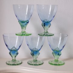 Vintage Bormioli Rocco Bahia cocktail/champage/wine glasses