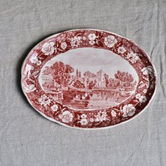 Oválný tácek Palissy Pottery England 19x14 cm