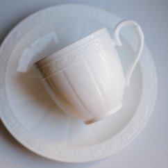 Porcelánový šálek s podšálkem Villeroy & Boch Cameo Weiss  200ml