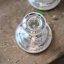 Zinkový postříbřený svícen - England Silver plated 10,5x10,5 cm