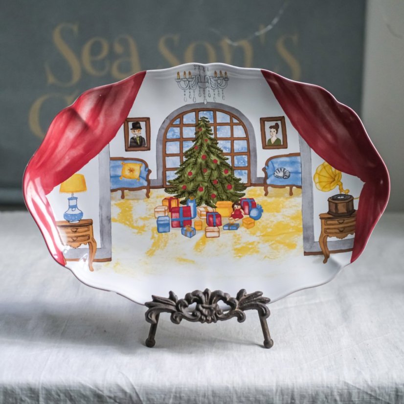 Keramický oválný tác 40,5x28 cm Casafina -The Nutcracker, Portugal