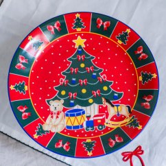 Porcelánový vánoční stojánek na cukroví/bonbony