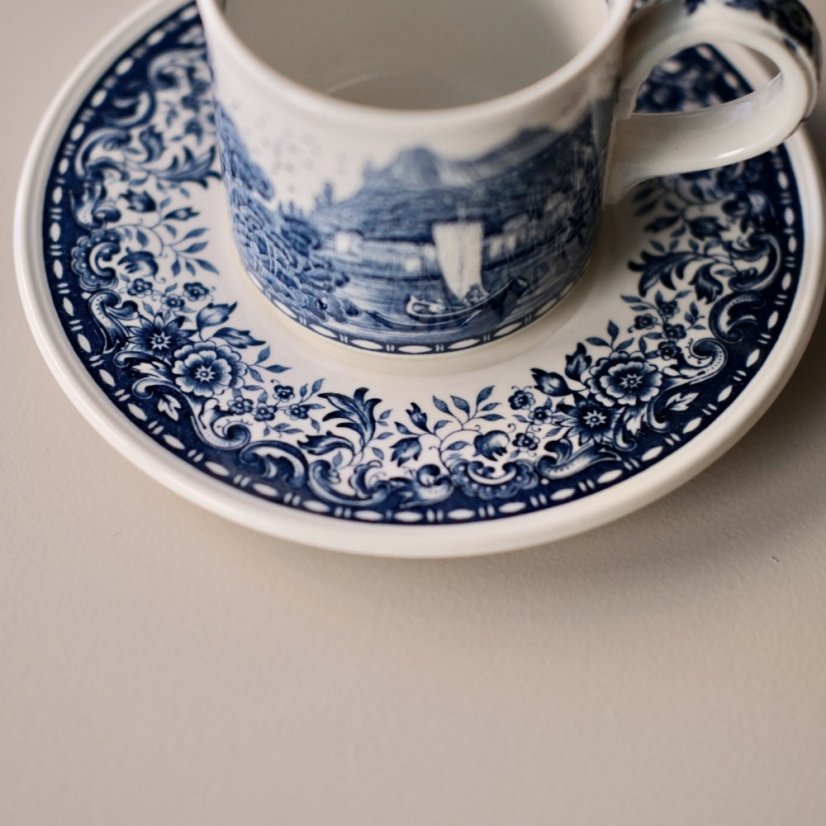 Šálek s podšálkem Villeroy & Boch Blue Castle 200 ml