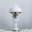 Vintage  lampa sklo/mosaz   46cm