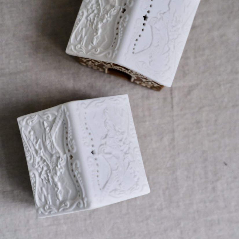 Dekorační domečky svícny na čajovou svíčku 7x7 cm