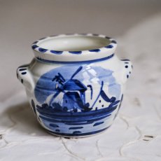 Vintage dekorační nádobka Delft 6x7 cm