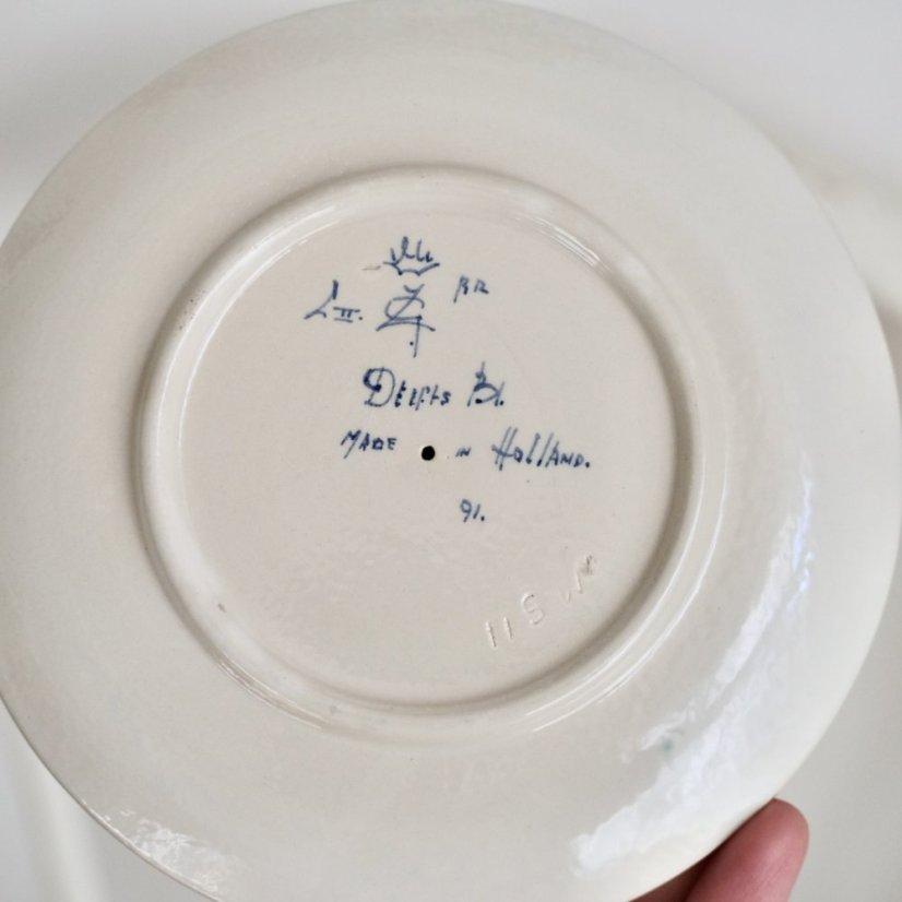 Svícen 15 cm Delft