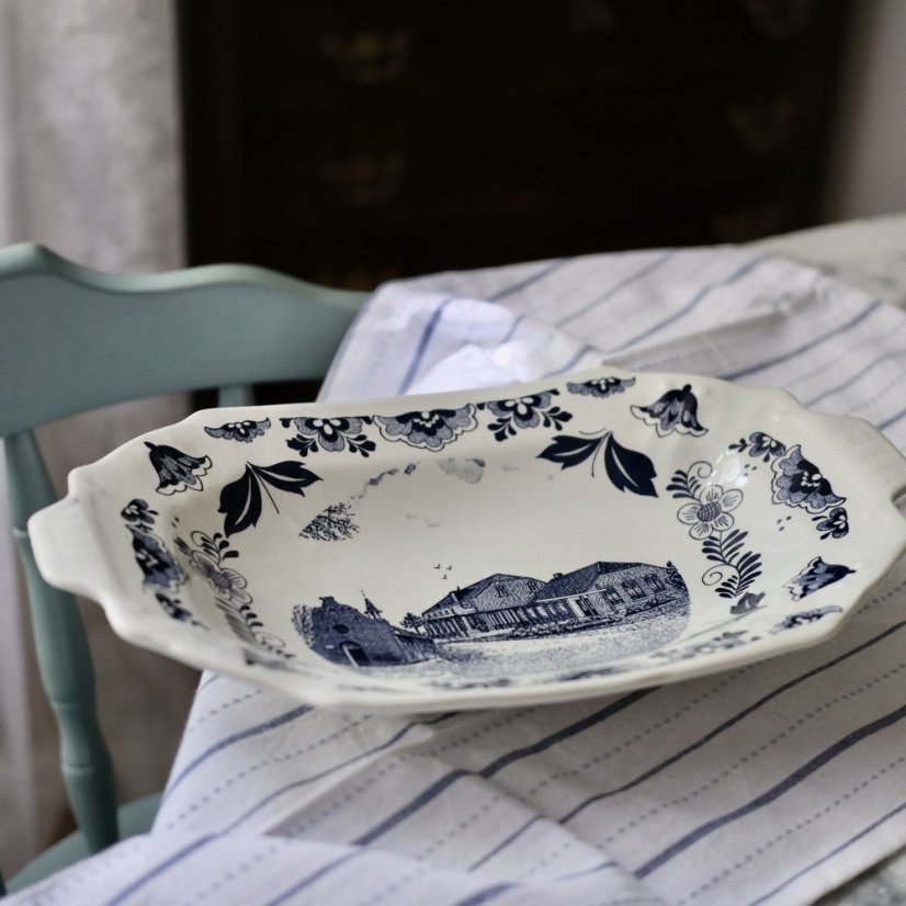 Keramická mísa/forma 36x23 cm Delft - Holland