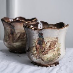 Vintage keramický květináč England 18x19 cm