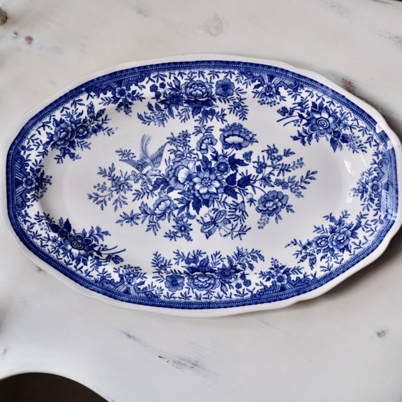 Porcelánový tác 32 x 21 cm  Villeroy & Boch Fasan modrý
