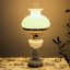 Vintage  lampa sklo/mosaz   46cm