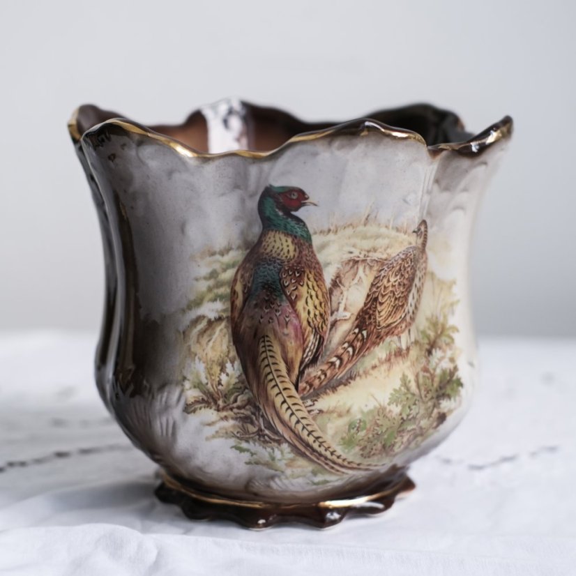 Vintage keramický květináč England 18x19 cm