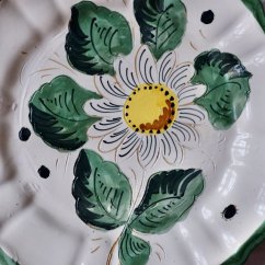 Keramický závěsný talíř kytička 25 cm