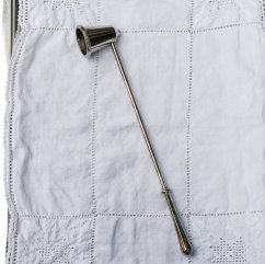 Zhašedlo na svíčky 27 cm (postříbřené)