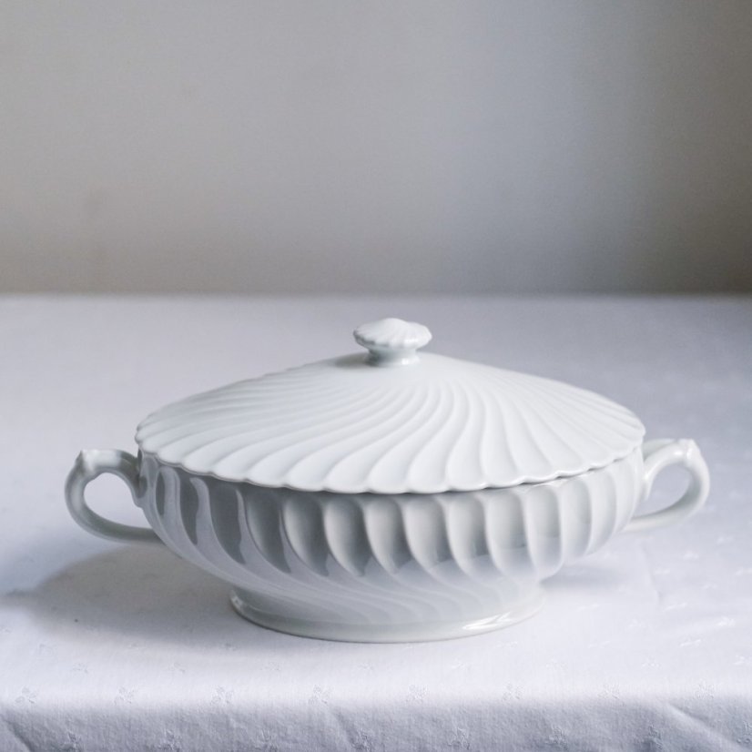 Porcelánová terina s víkem 32x17 cm Haviland - France